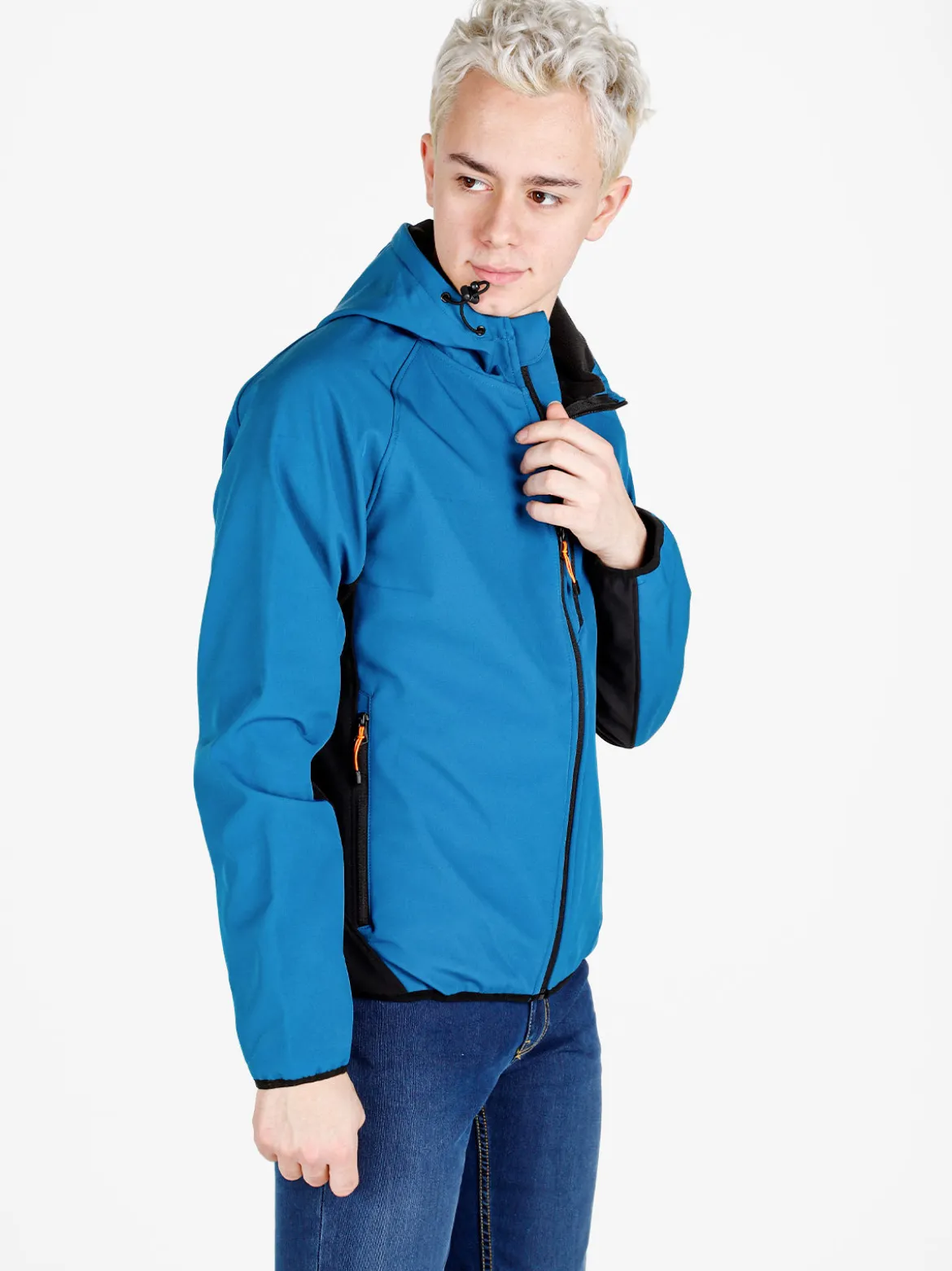 Athl Dpt Giacca da uomo impermeabile con cappuccio e zip