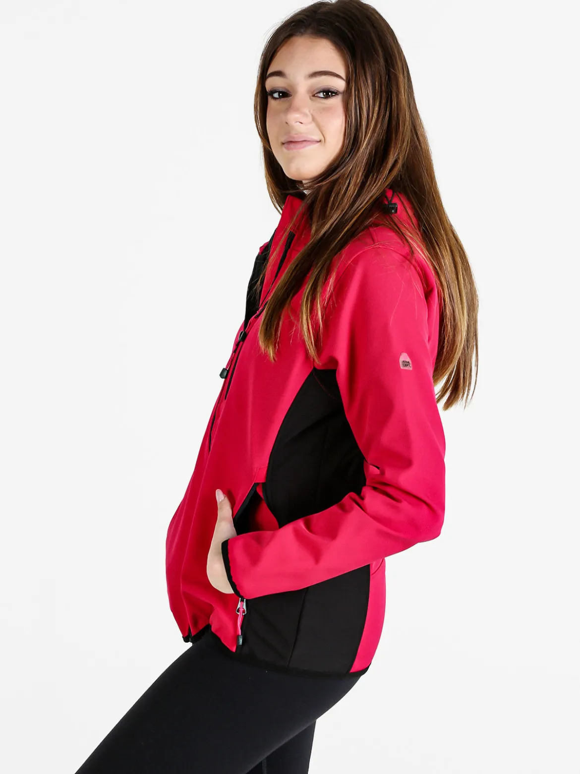 Athl Dpt Giacca donna sportiva impermeabile con cappuccio e zip
