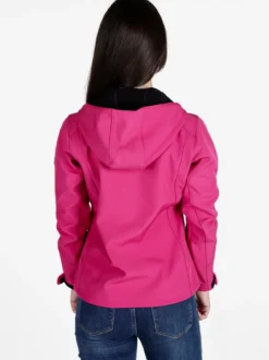 Athl Dpt Giacca impermeabile da donna con cappuccio e interno in pile