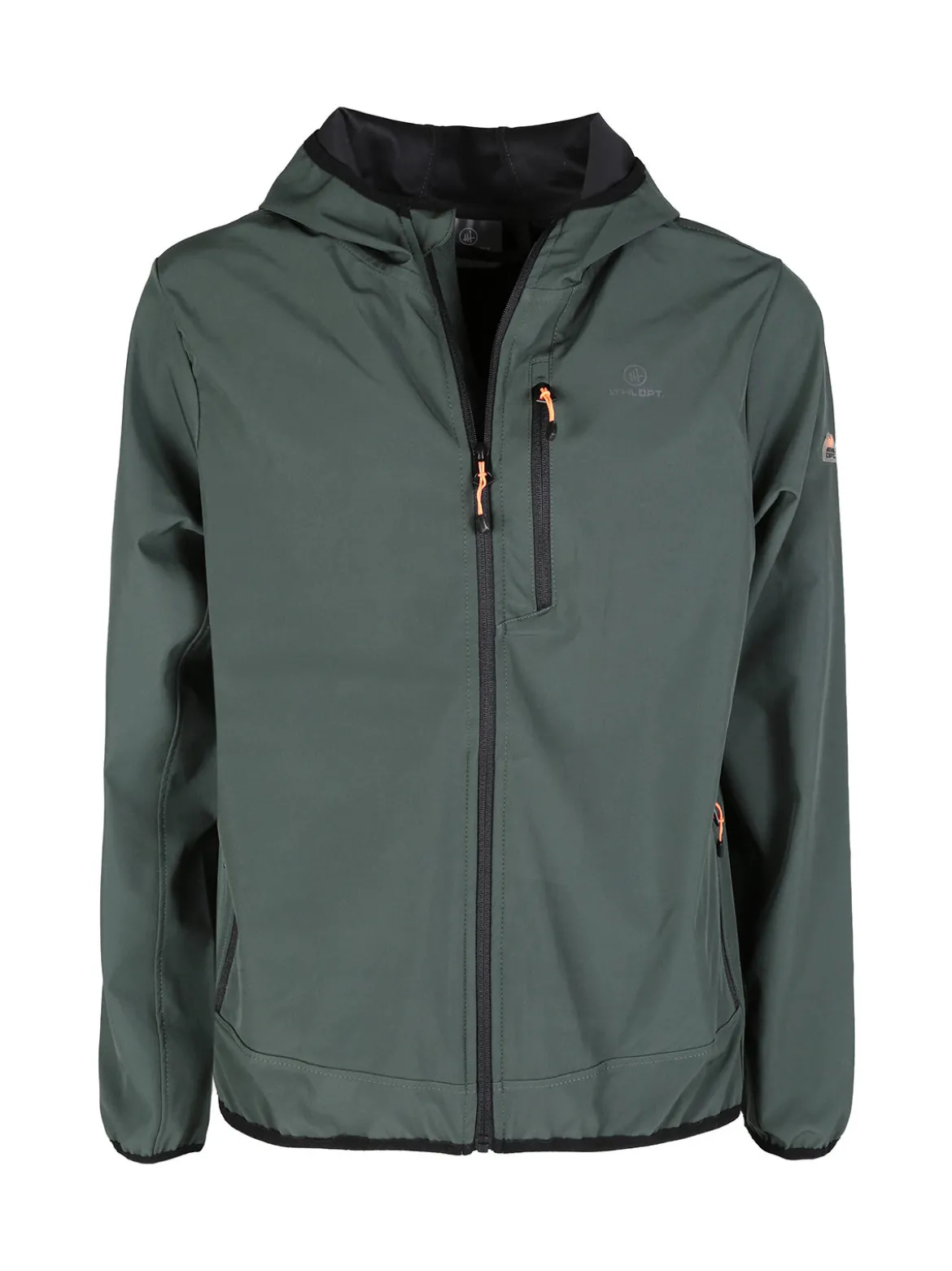 Athl Dpt Giacca sportiva da uomo impermeabile con cappuccio e zip