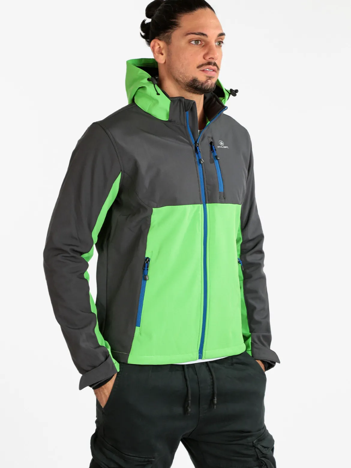 Athl Dpt Giacca uomo impermeabile con cappuccio
