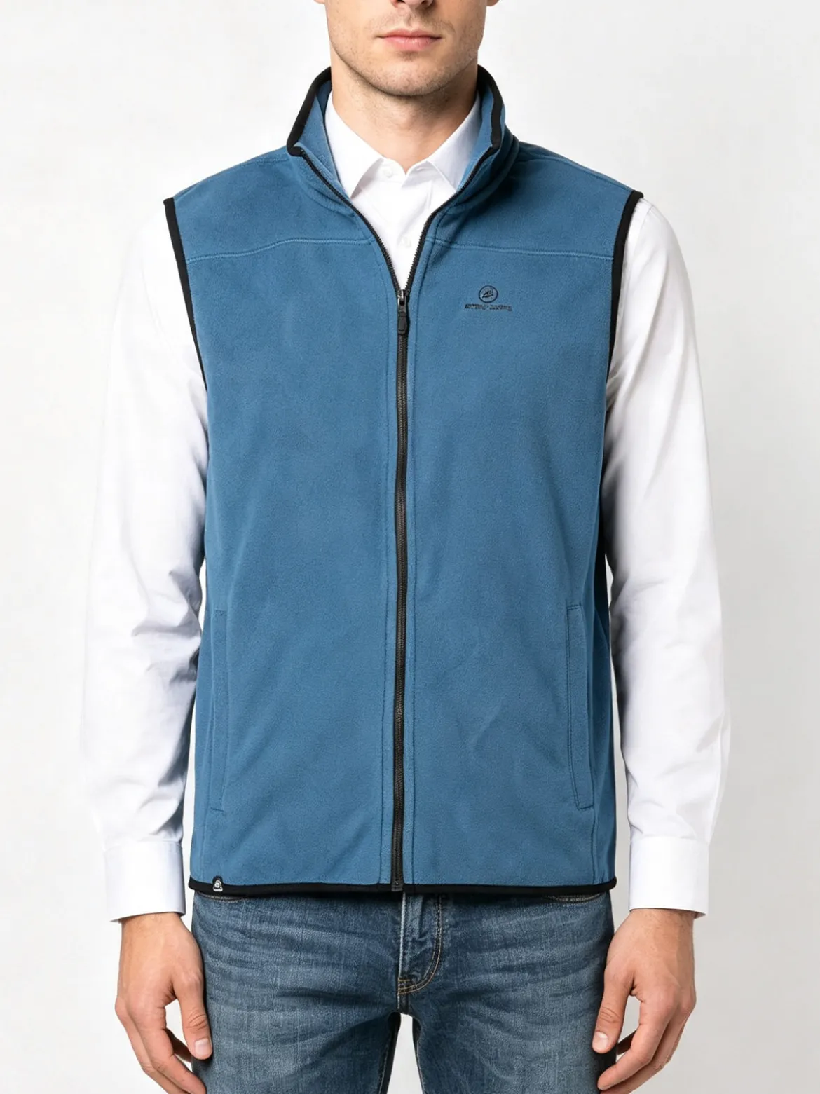 Athl Dpt Gilet da uomo in pile con zip
