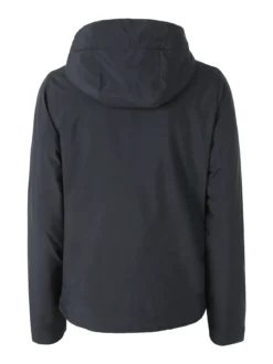 Athl Dpt Giubbotto donna impermeabile con cappuccio e zip - blu scuro