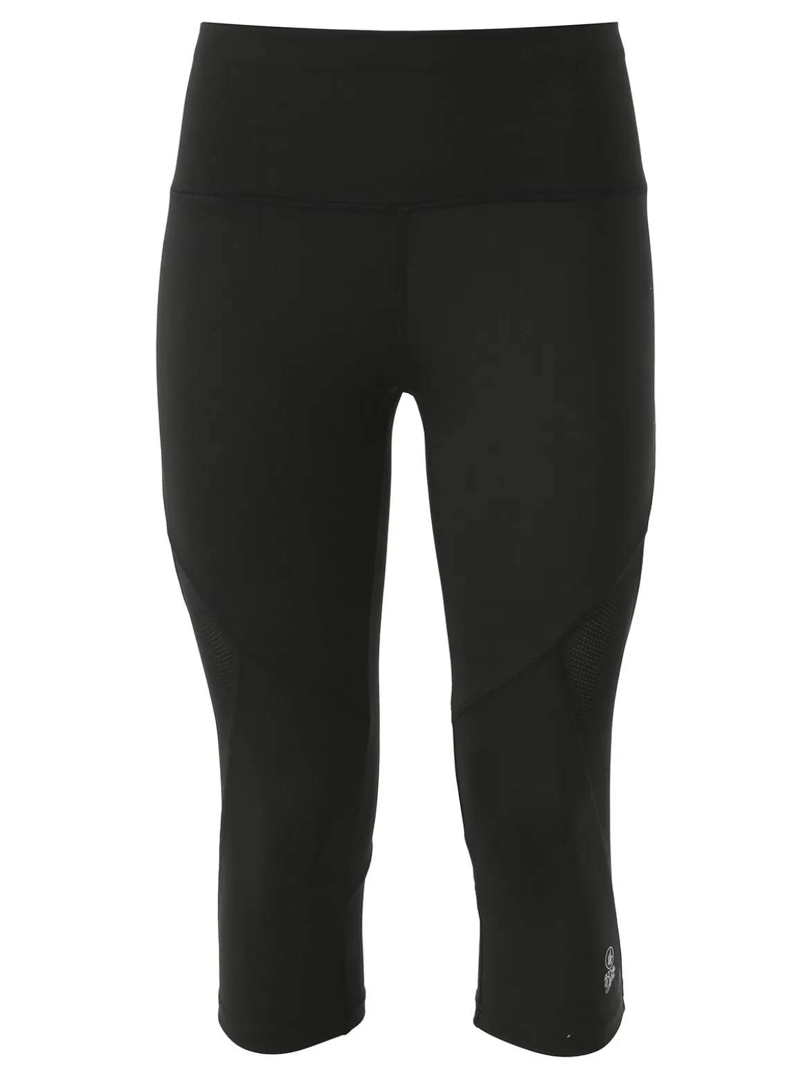 Athl Dpt Leggings donna tre quarti sportivi elasticizzati - nero