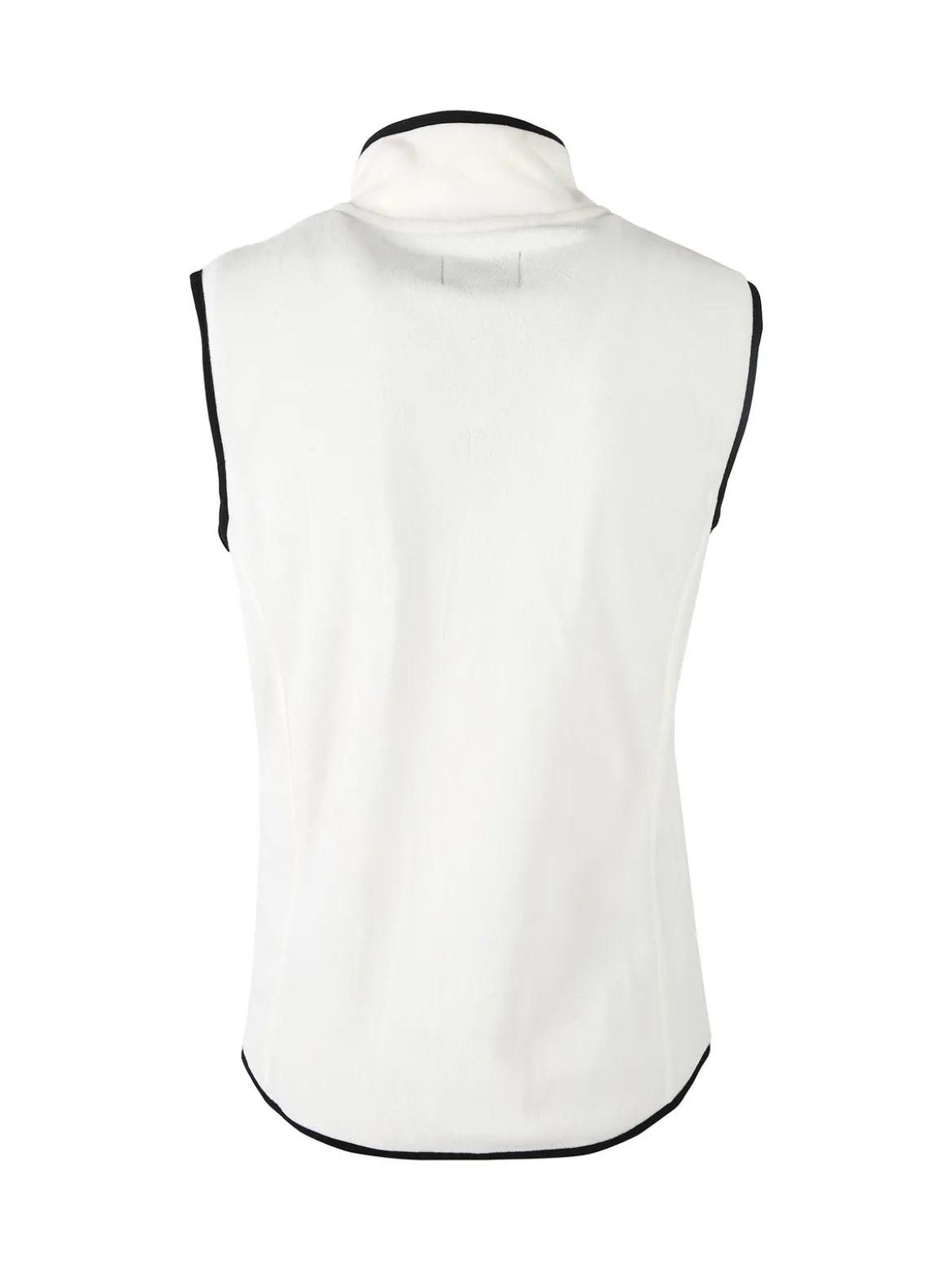 Athl Dpt Smanicato donna in pile con zip - bianco