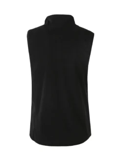 Athl Dpt Smanicato donna in pile con zip - nero