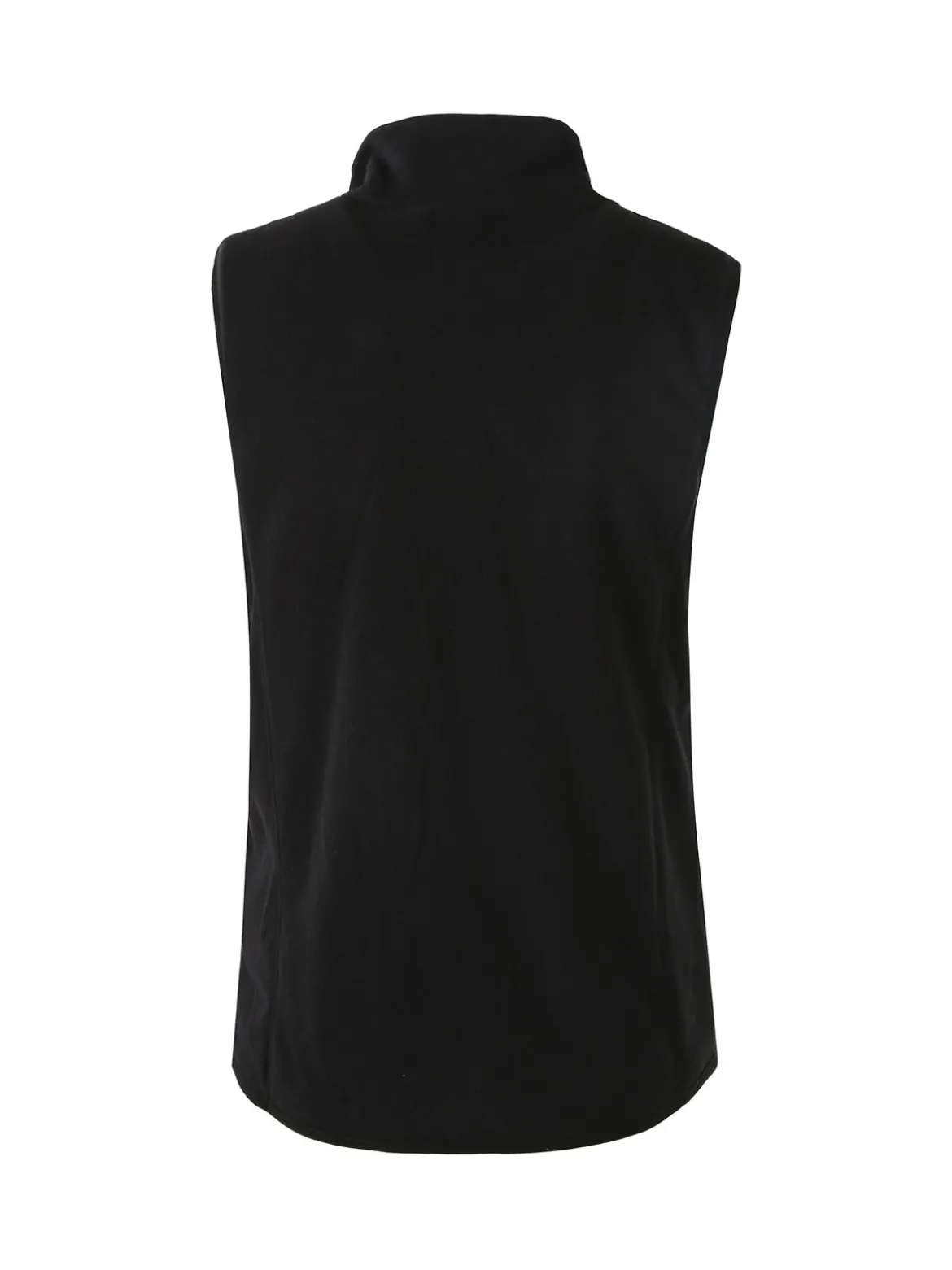Athl Dpt Smanicato donna in pile con zip - nero