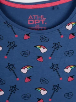 Athl Dpt T-shirt lunga con disegni