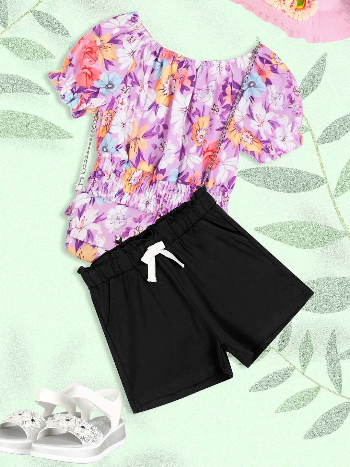 Ativo Shorts sportivi da bambina