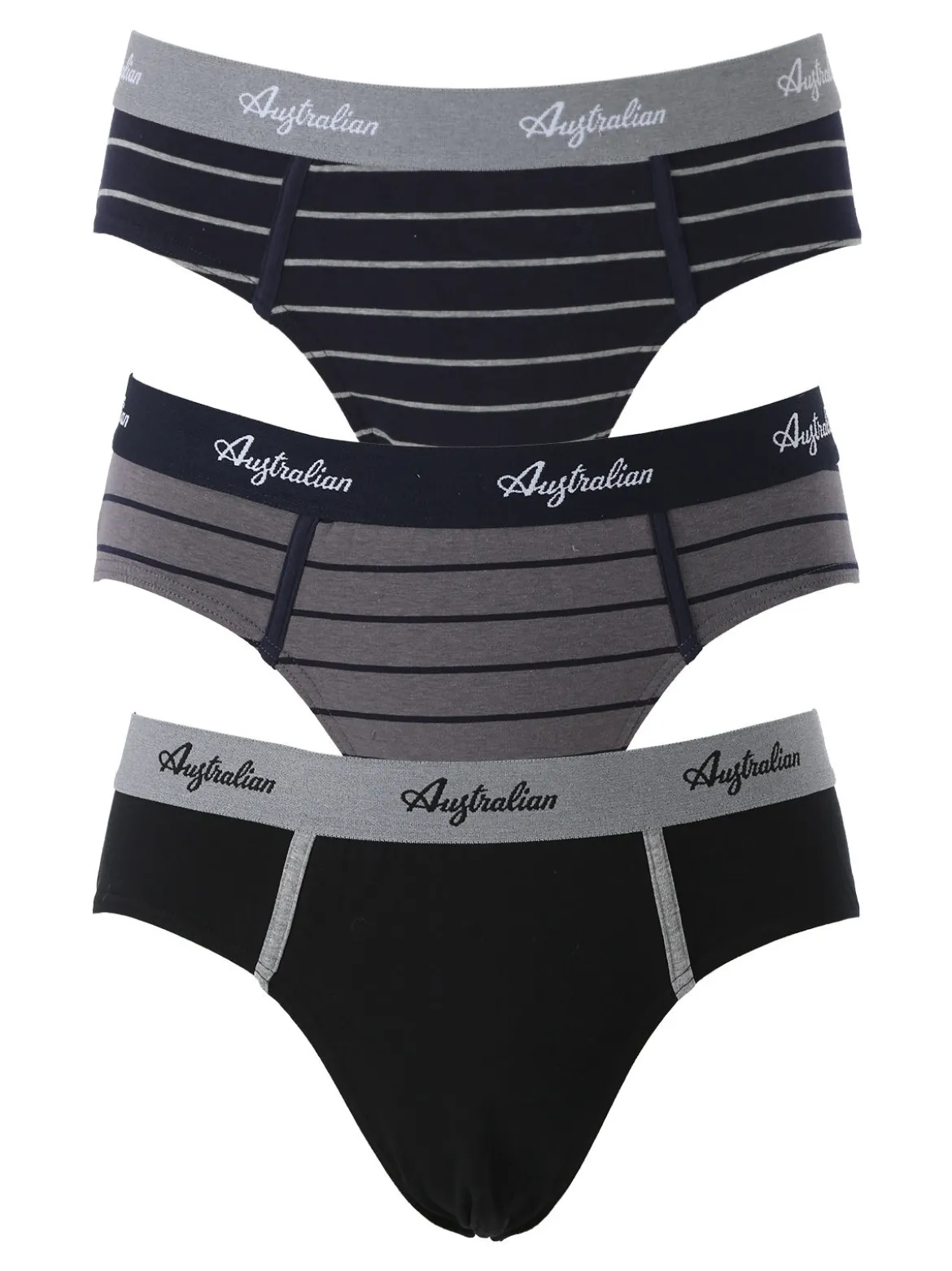 Australian Confezione da 3 slip uomo in cotone - assortito