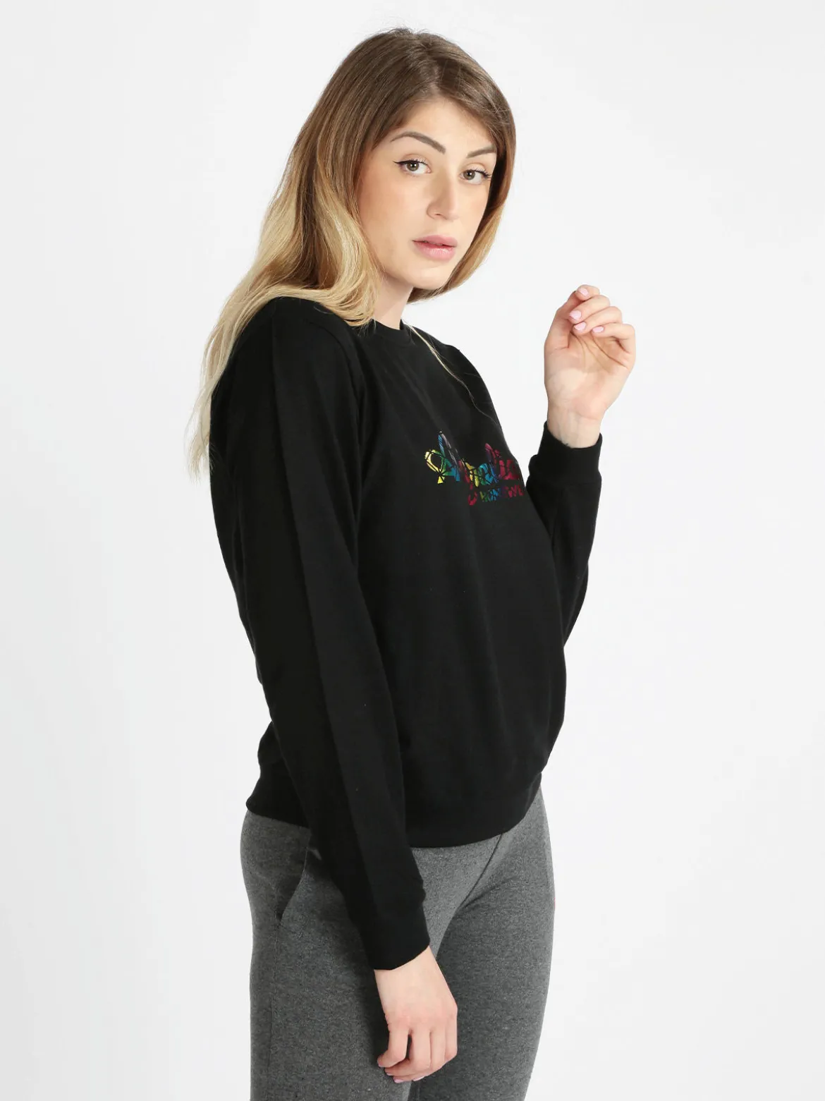 Australian Felpa girocollo donna con stampa
