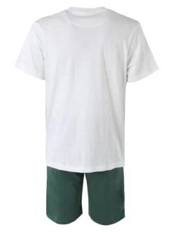 Australian Pigiama corto da uomo in cotone - bianco