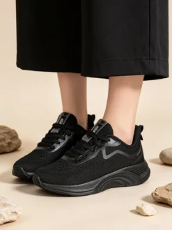 Axa Shoes Sneakers sportive da donna in maglia - nero