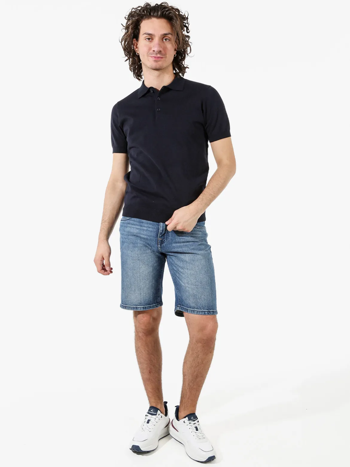 Baci & Abbracci Bermuda in jeans da uomo - jeans