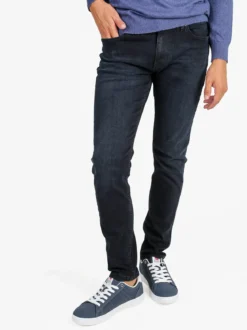 Baci & Abbracci Jeans da uomo slim fit a vita bassa - nero