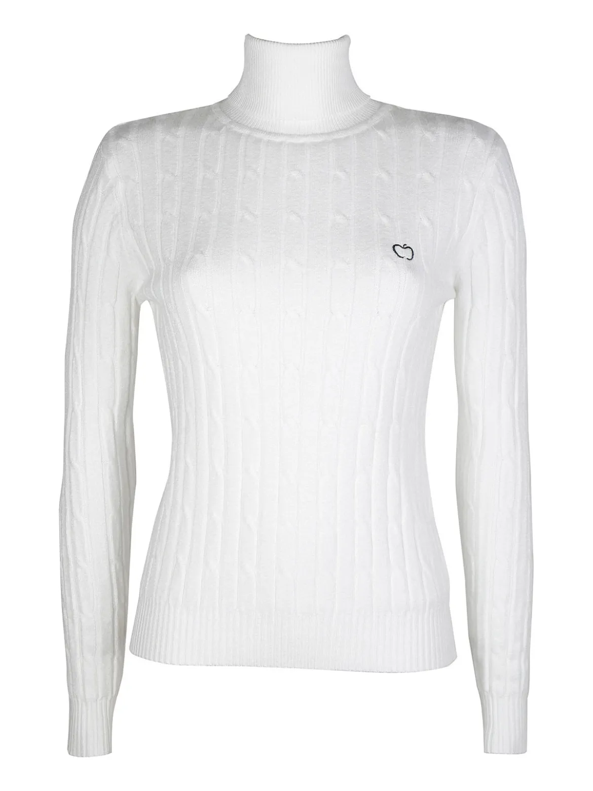 Baci & Abbracci Maglione dolcevita da donna a trecce