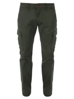 Baci & Abbracci Pantaloni uomo in cotone con tasconi - militare