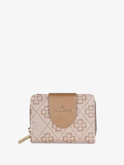 Baci & Abbracci Portafoglio donna mini con doppia chiusura - khaki