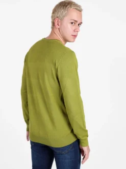 Baci & Abbracci Pullover da uomo in maglia con scollo a V