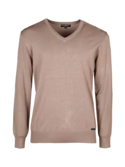 Baci & Abbracci Pullover da uomo in maglia con scollo a V