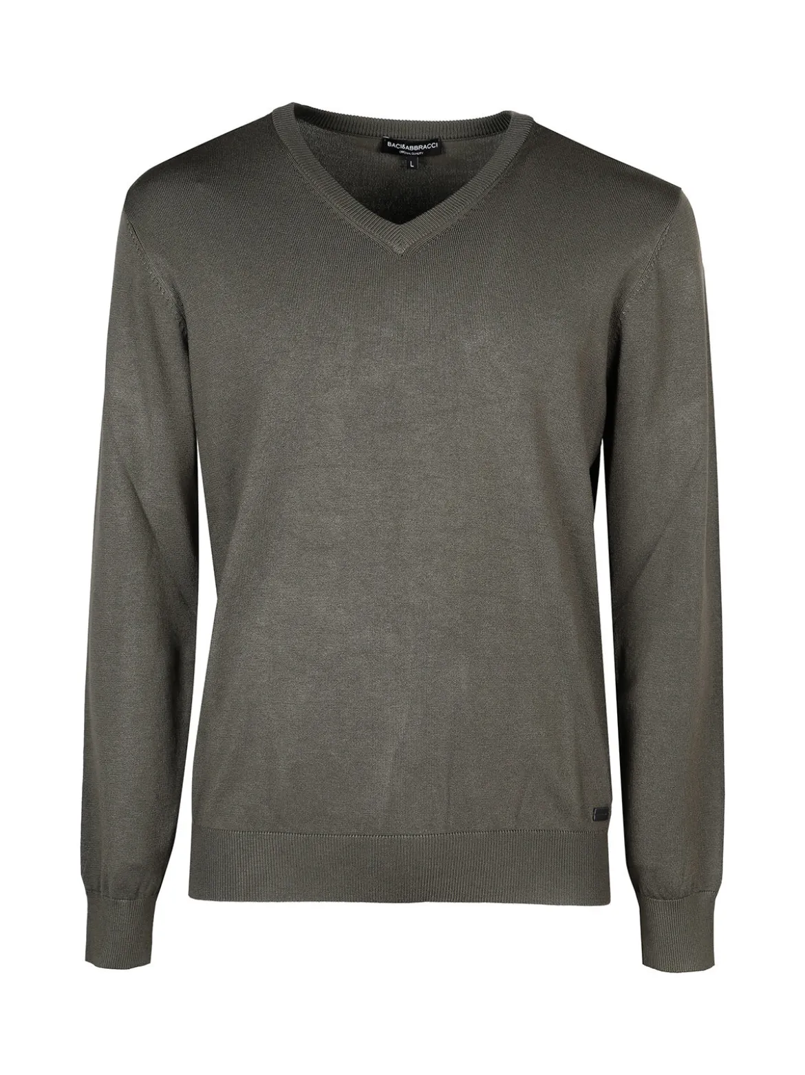 Baci & Abbracci Pullover da uomo in maglia con scollo a V