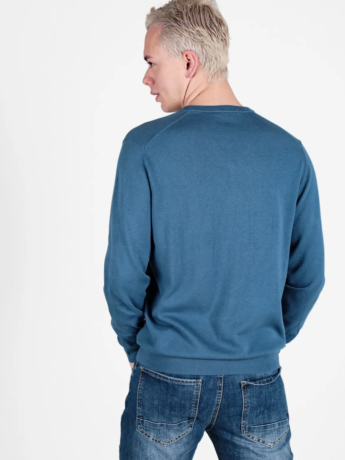 Baci & Abbracci Pullover da uomo in maglia scollo V