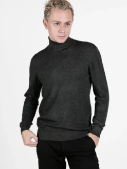 Baci & Abbracci Pullover dolcevita in maglia da uomo