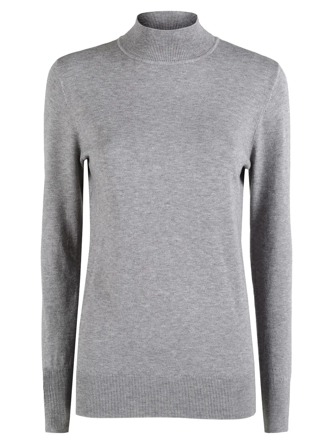 Baci & Abbracci Pullover donna lupetto in maglia - grigio