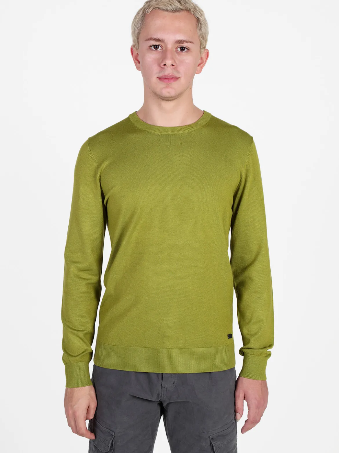 Baci & Abbracci Pullover girocollo da uomo in maglia