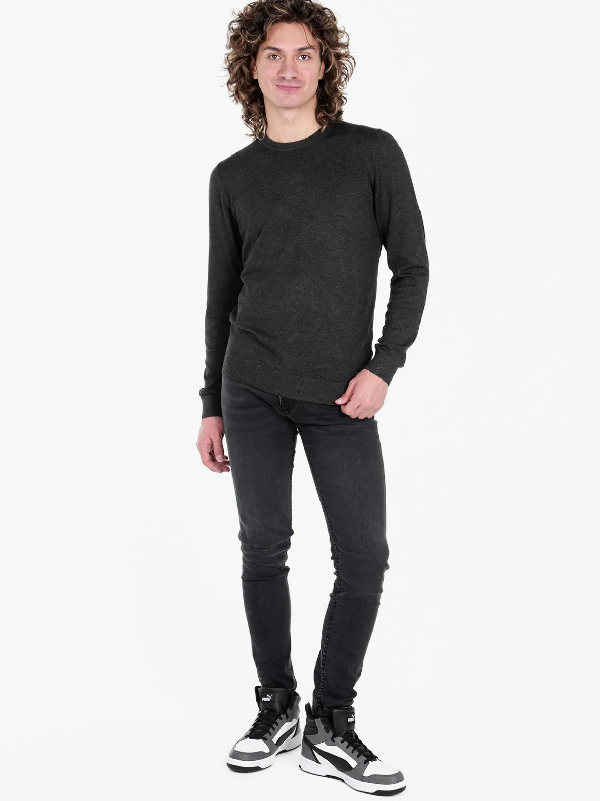 Baci & Abbracci Pullover girocollo da uomo in maglia