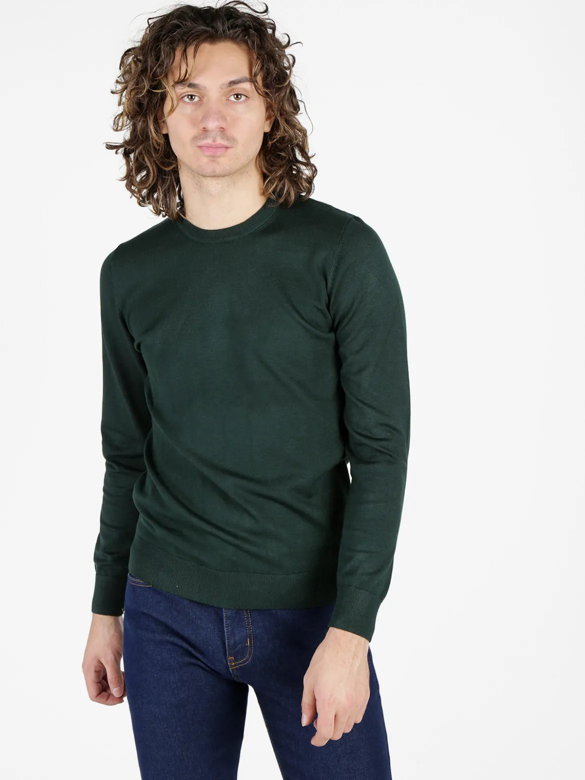 Baci & Abbracci Pullover girocollo da uomo in maglia