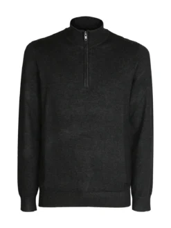 Baci & Abbracci Pullover uomo in maglia mezza zip