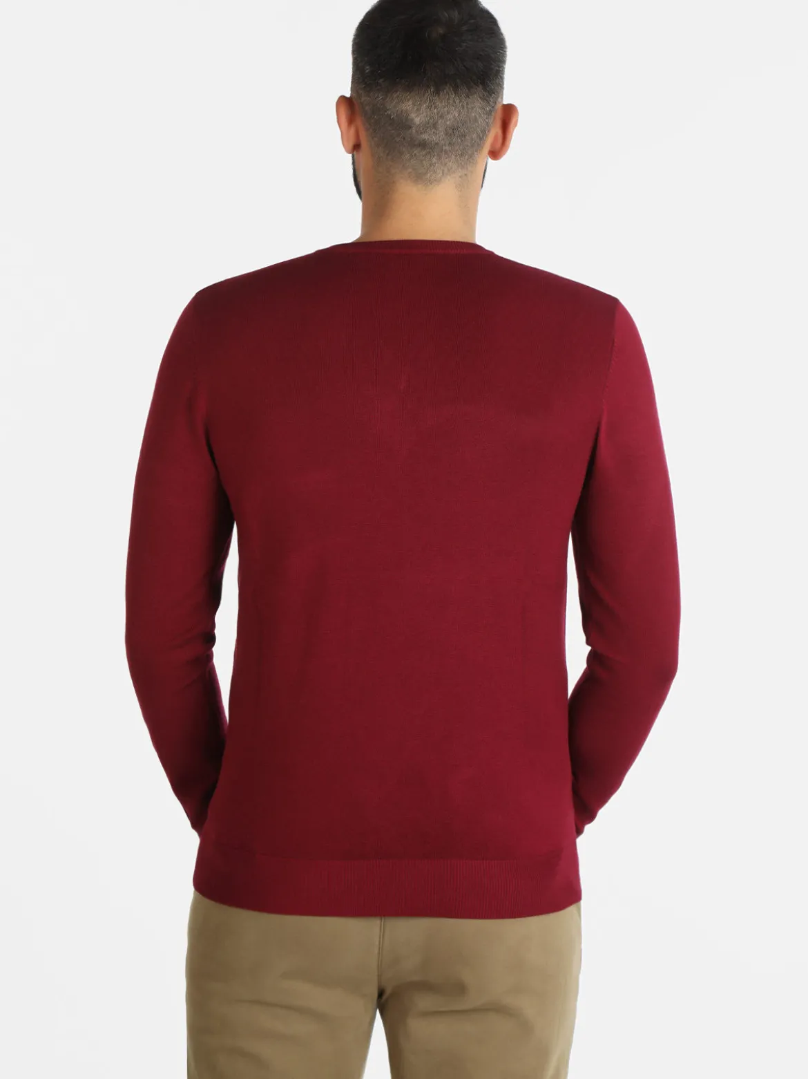 Baci & Abbracci Pullover uomo in maglia scollo a V