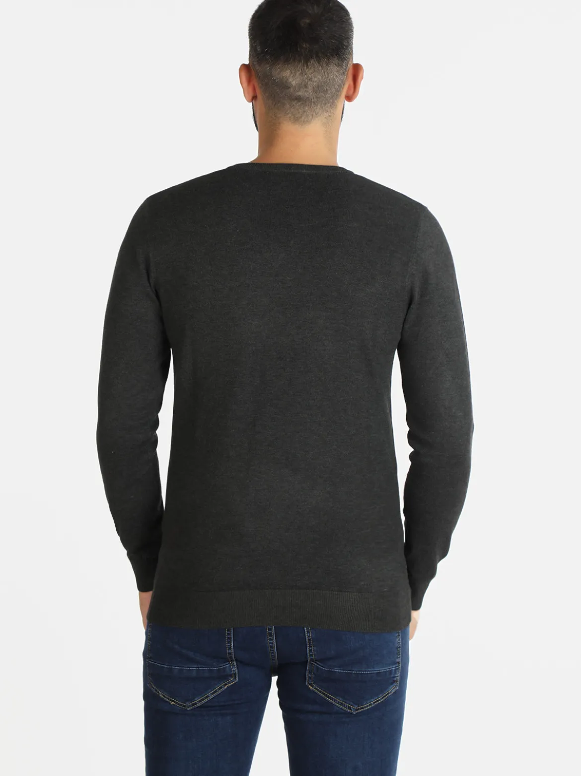 Baci & Abbracci Pullover uomo in maglia scollo a V