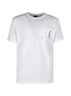 Baci & Abbracci T-shirt da uomo in cotone con taschino