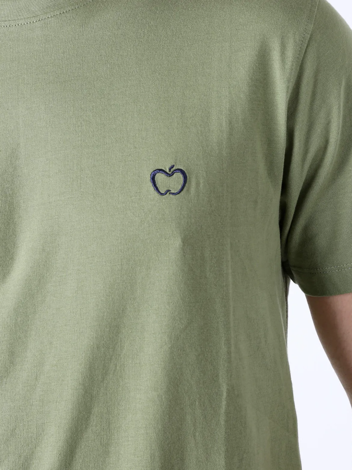 Baci & Abbracci T-shirt girocollo in cotone da uomo con logo - pistacchio