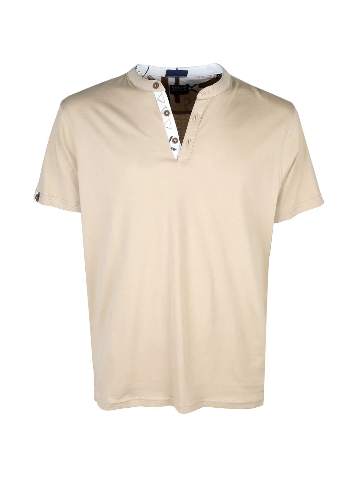 Baci & Abbracci T-shirt uomo con bottoncini sullo scollo