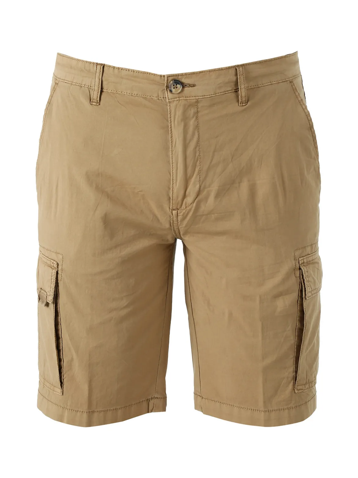 Bad Boys Bermuda da uomo in cotone con tasconi laterali - khaki