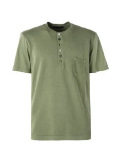 Bad Boys Maglia da uomo in cotone a maniche corte con taschino - militare