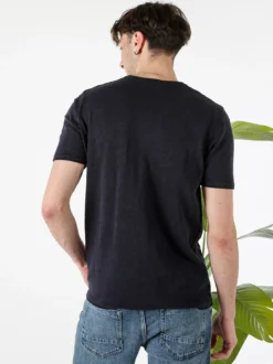 Bad Boys T-shirt da uomo in maglia con taschino - blu scuro
