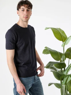 Bad Boys T-shirt da uomo in maglia con taschino - blu scuro