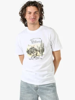 Bad Boys T-shirt in cotone da uomo con stampa - bianco
