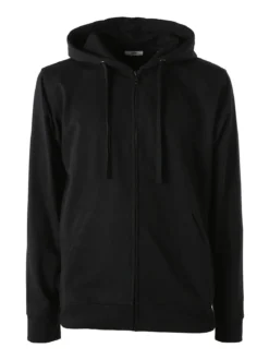 Baker'S Felpa da uomo full zip con cappuccio - nero
