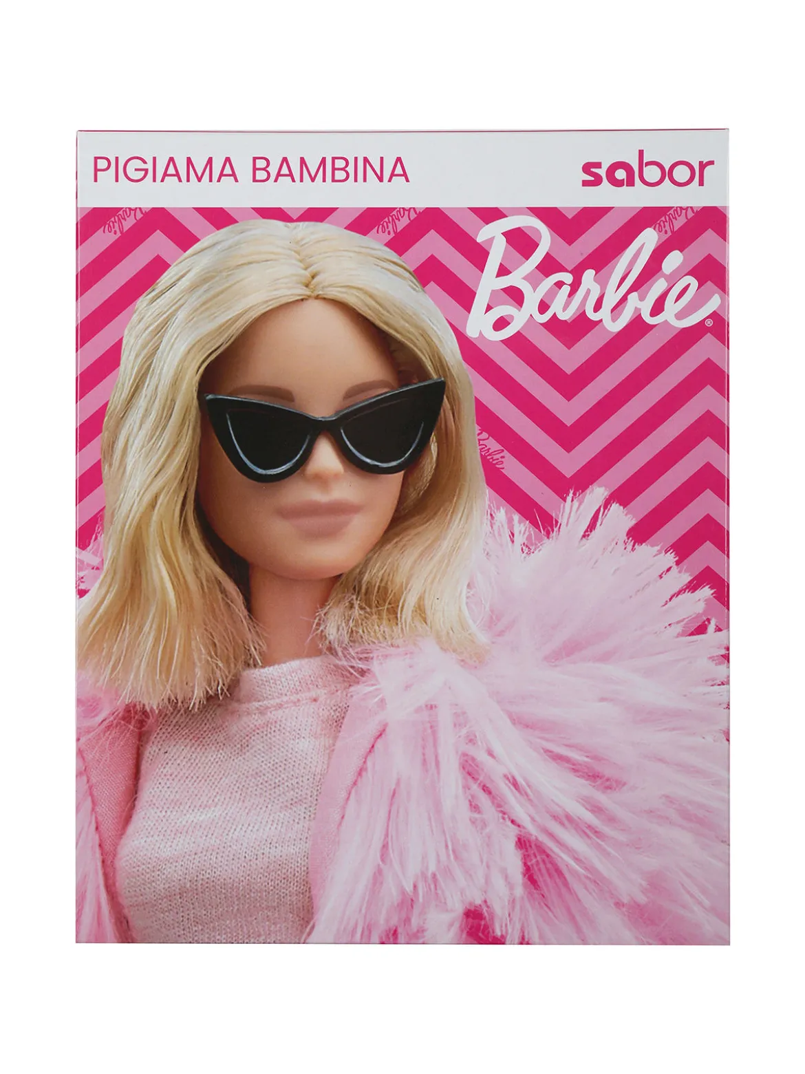 Barbie Pigiama lungo da bambina in cotone interlock