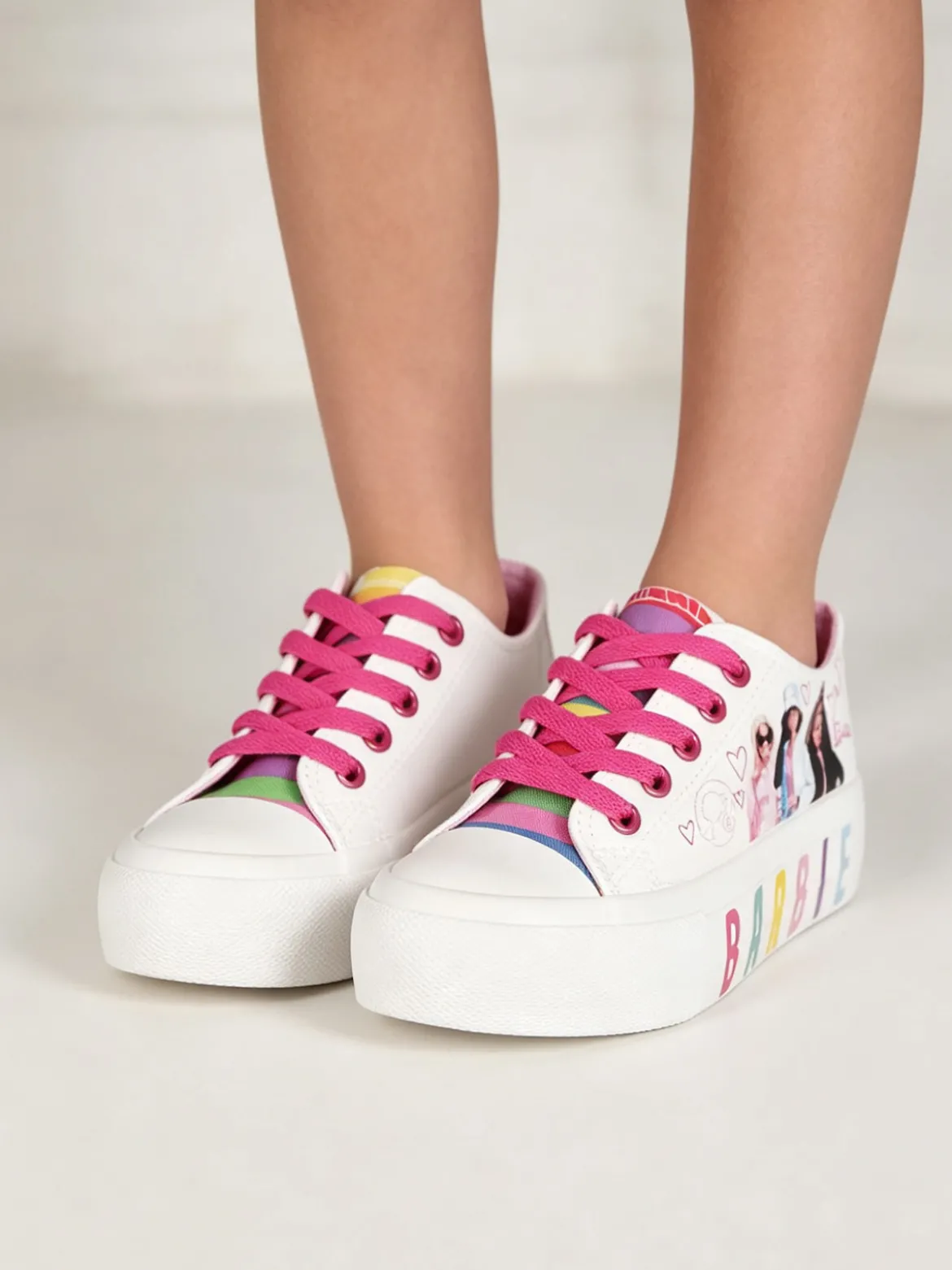 Barbie Sneakers da bambina con zeppa