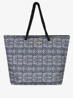 Basile Borsa da mare animalier con manici in corda