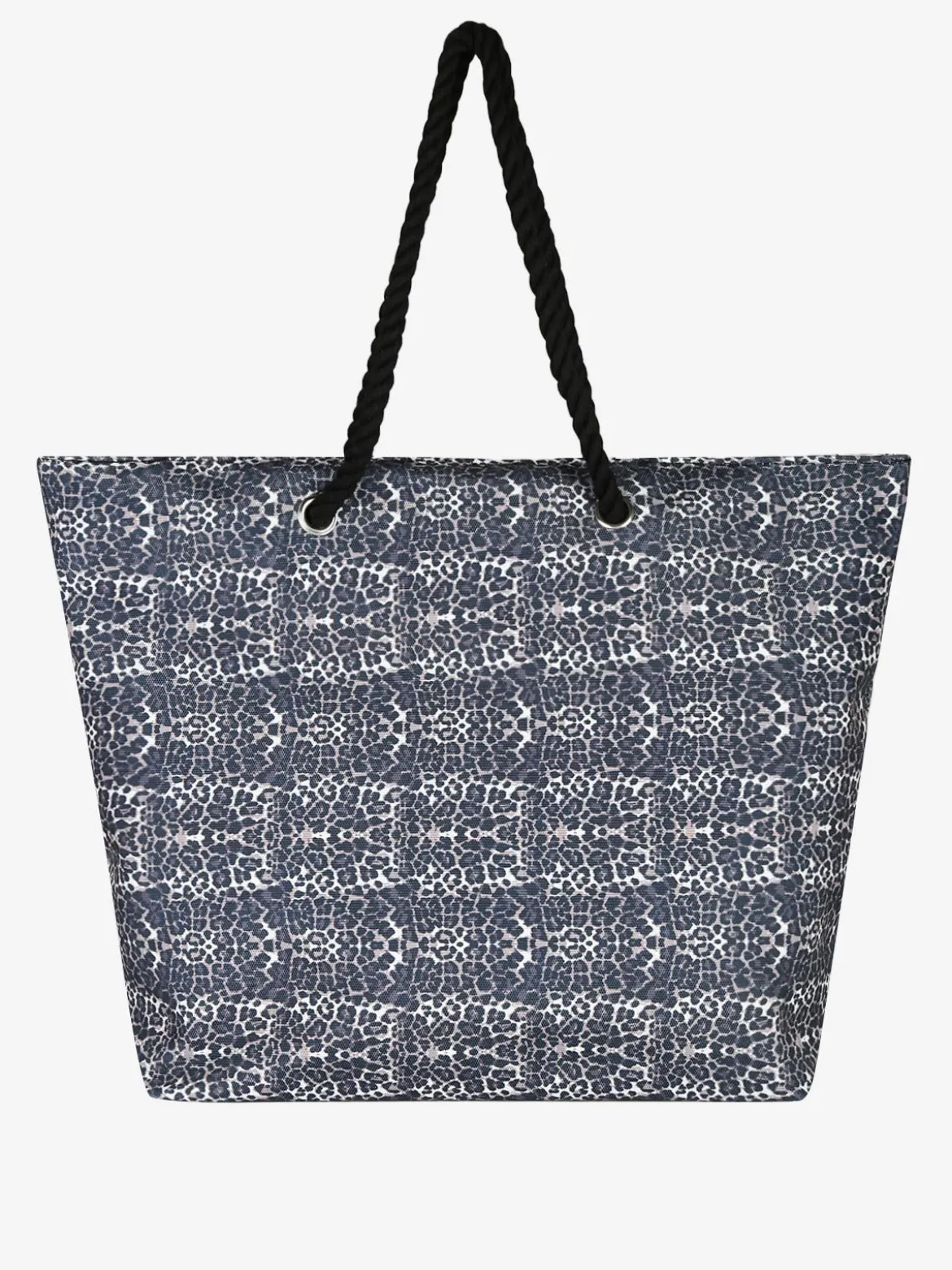 Basile Borsa da mare animalier con manici in corda