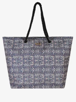 Basile Borsa da mare animalier con manici in corda