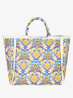 Basile Borsa da mare colorata in tessuto