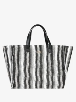 Basile Borsa da mare in paglia multicolore